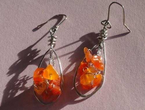 se starorůžovou říční perlou