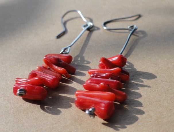 se starorůžovou říční perlou