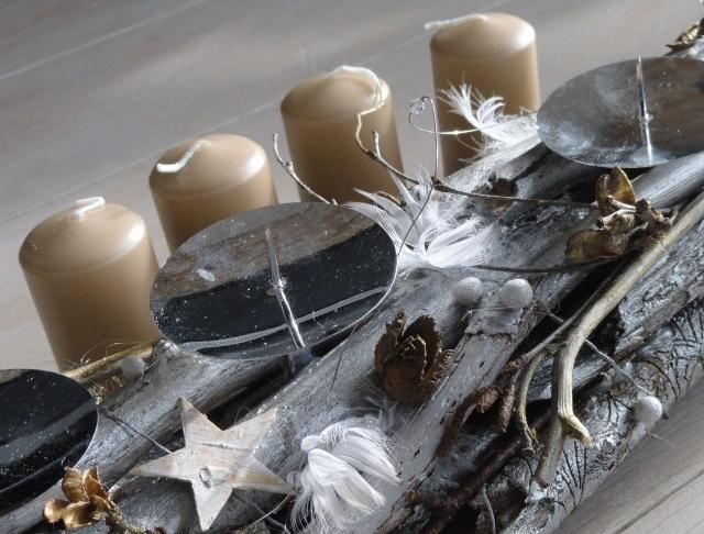 adventní svícen..stříbrný vánoce svícen bílá perleť advent adventní 