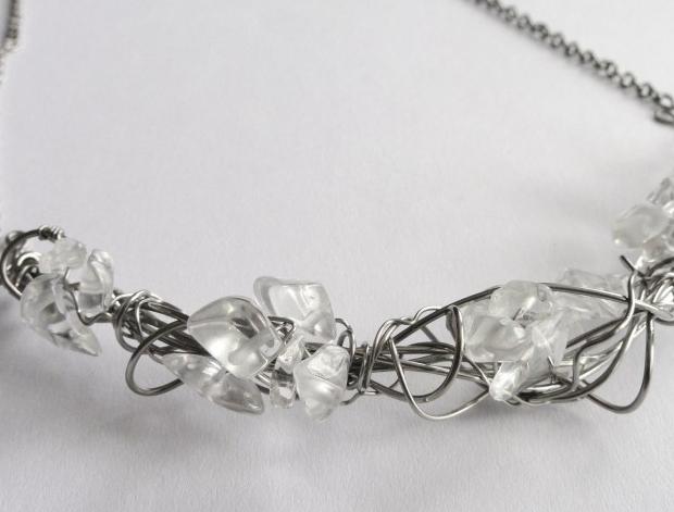 se starorůžovou říční perlou