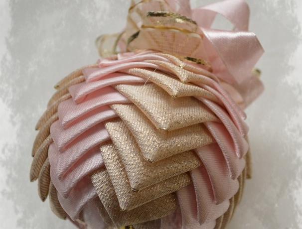 Falešný patchwork - koule falešný patchwork artyčoková metoda špendlíkový patchwork 