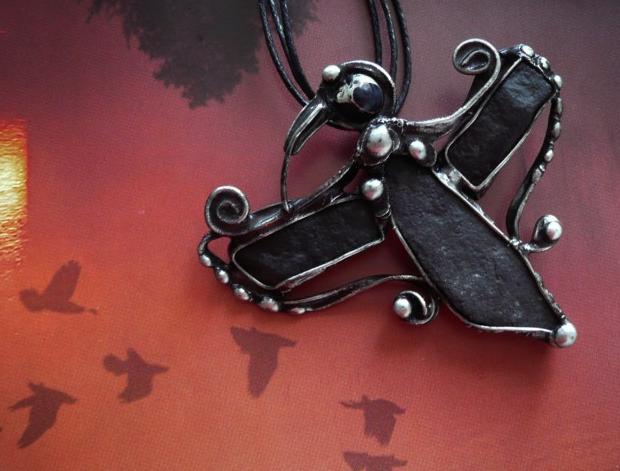 Přívěsek s mandalou DUŠE LESA /sklo