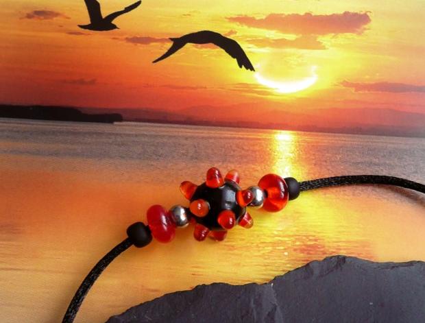 Přívěsek s mandalou DUŠE LESA /sklo