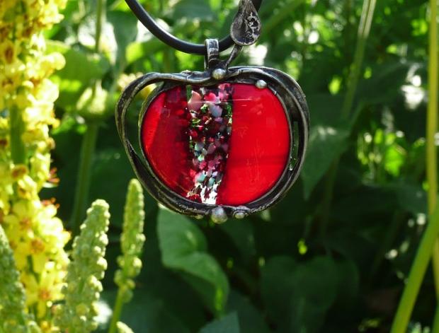 Přívěsek s mandalou DUŠE LESA /sklo