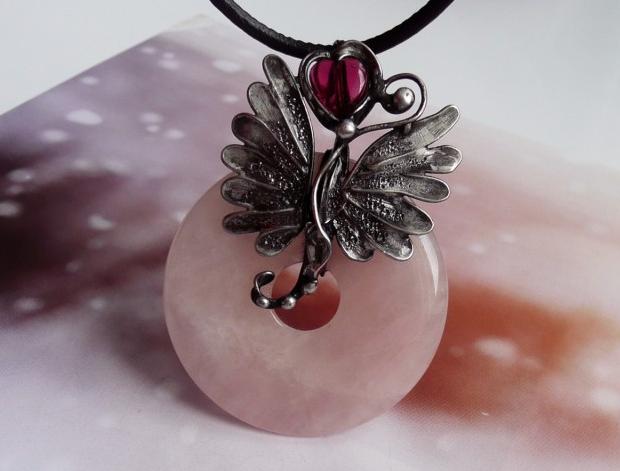 Přívěsek s mandalou DUŠE LESA /sklo