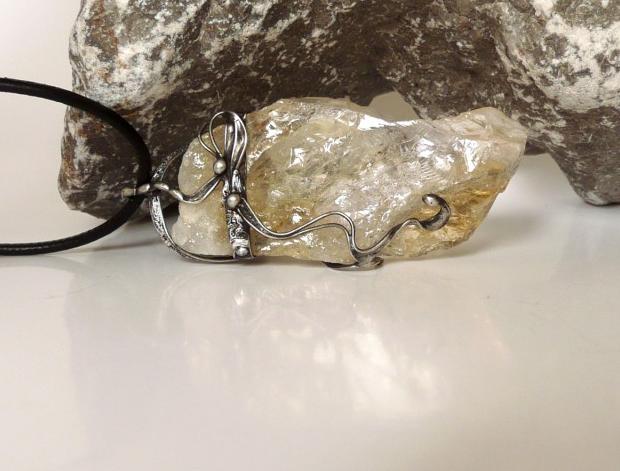 Přívěsek s mandalou DUŠE LESA /sklo