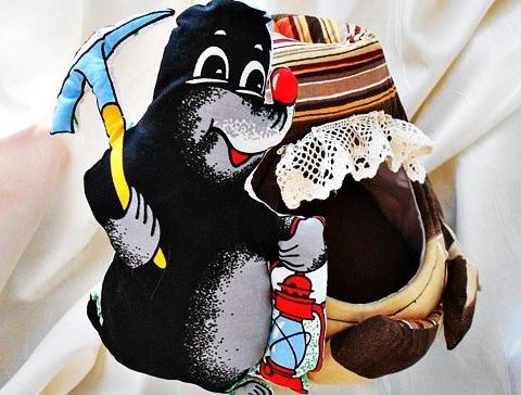 Dětská zástěrka -žirafí rodinka