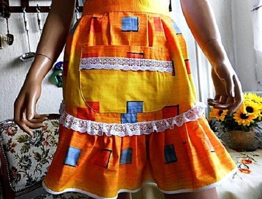 Dětská zástěrka -žirafí rodinka