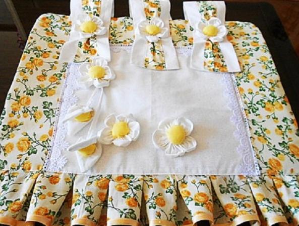 Dětská zástěrka -žirafí rodinka