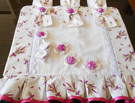 Dětská zástěrka -žirafí rodinka