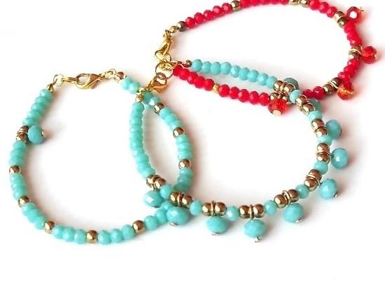Náramek, Twist Go, červený amulet náramek přátelství minimalistický 