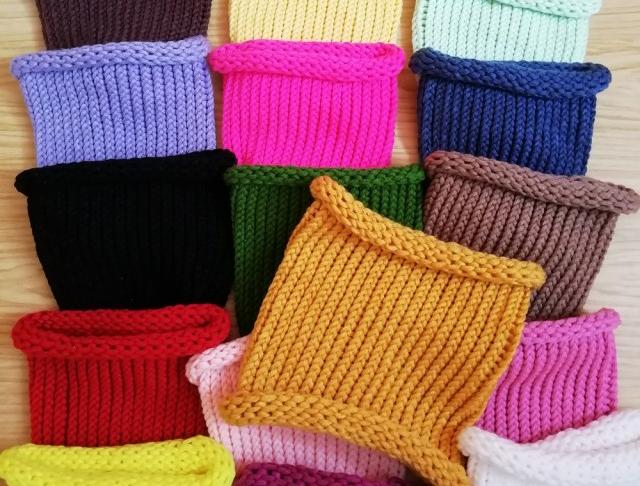 Pletená mega dlouhá čepice