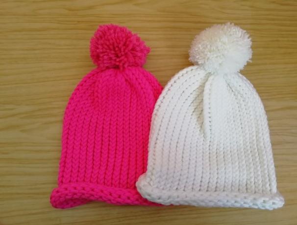 Pletená mega dlouhá čepice