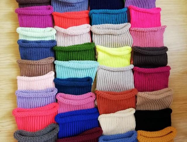 Pletená mega dlouhá čepice