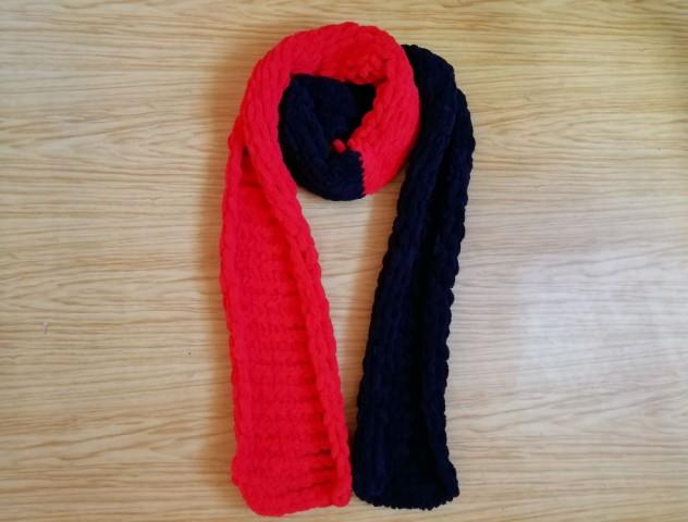 Pletená mega dlouhá čepice