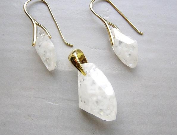 Bílá mozaika Swarovski - souprava