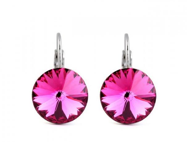 Rivolky Swarovski fuchsia