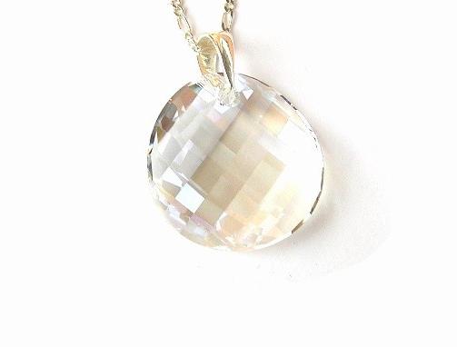 Twist Swarovski moonlight náhrdelník přívěsek kolečko řetízek swarovski stříbro čirá twist moonlight 