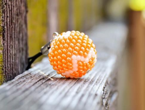 Pomerančové dortíky - náušnice