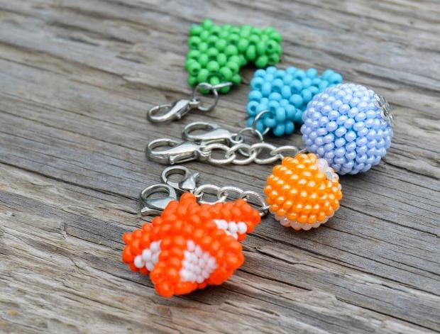 Pomerančové dortíky - náušnice