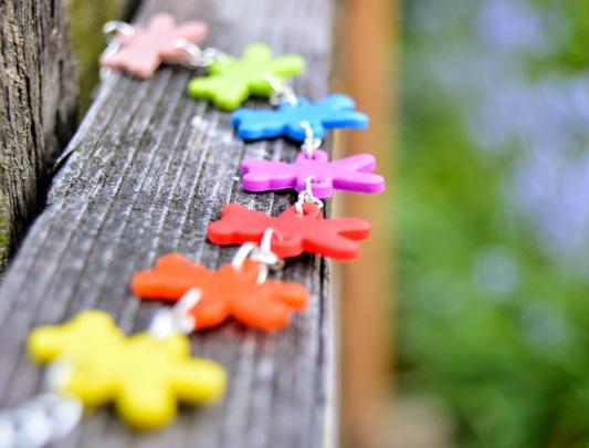 Pomerančové dortíky - náušnice