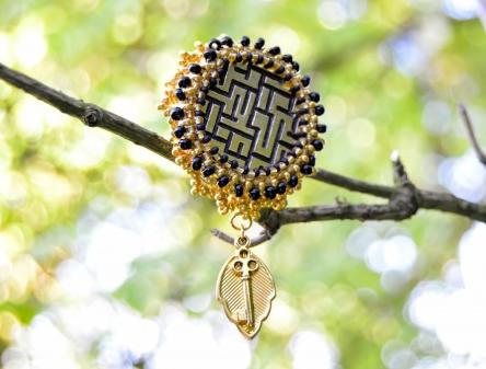 Pomerančové dortíky - náušnice