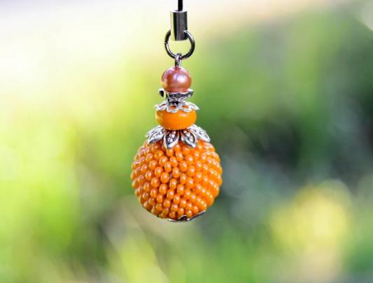 Pomerančové dortíky - náušnice