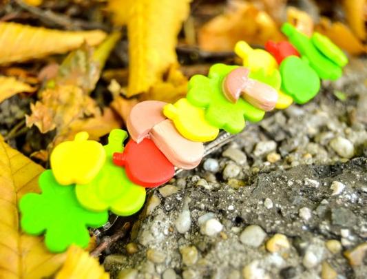 Pomerančové dortíky - náušnice