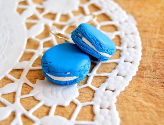 Pomerančové dortíky - náušnice