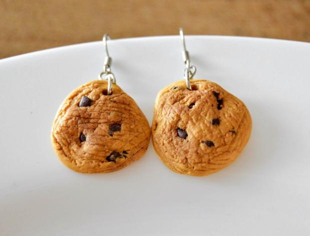 Pomerančové dortíky - náušnice