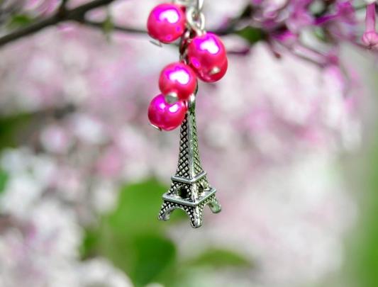 Pomerančové dortíky - náušnice