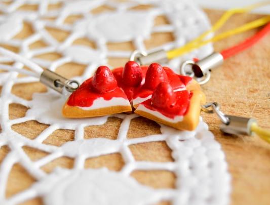 Pomerančové dortíky - náušnice