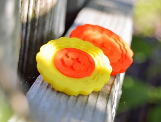 Pomerančové dortíky - náušnice