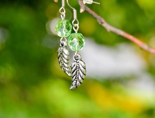 Pomerančové dortíky - náušnice