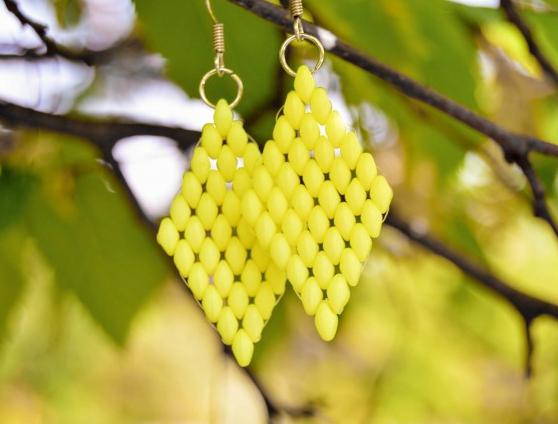 Pomerančové dortíky - náušnice