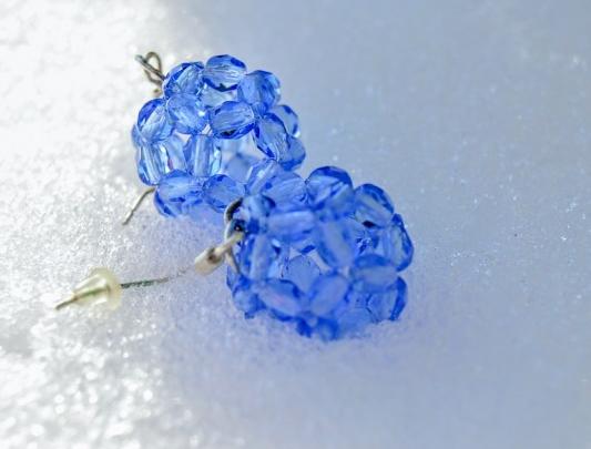 Pomerančové dortíky - náušnice