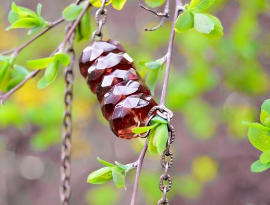 Pomerančové dortíky - náušnice