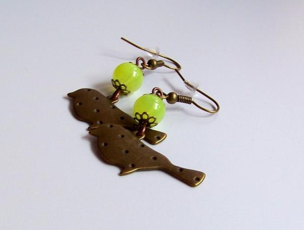 Pomerančové dortíky - náušnice