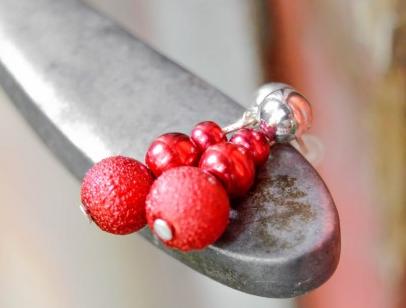 Pomerančové dortíky - náušnice