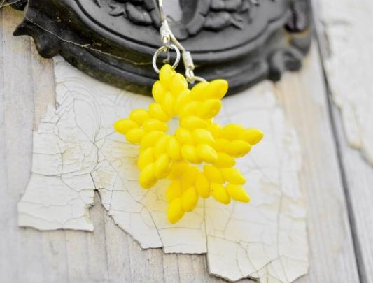 Pomerančové dortíky - náušnice