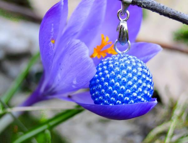 Pomerančové dortíky - náušnice