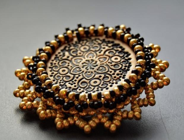 Pomerančové dortíky - náušnice