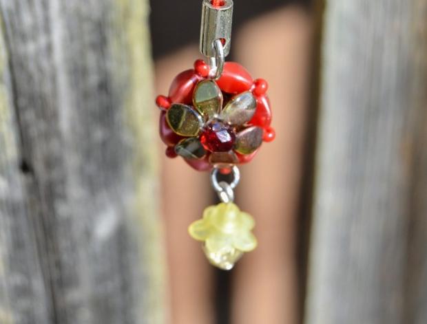 Pomerančové dortíky - náušnice