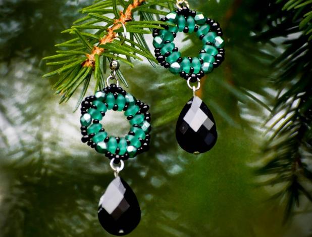 Pomerančové dortíky - náušnice