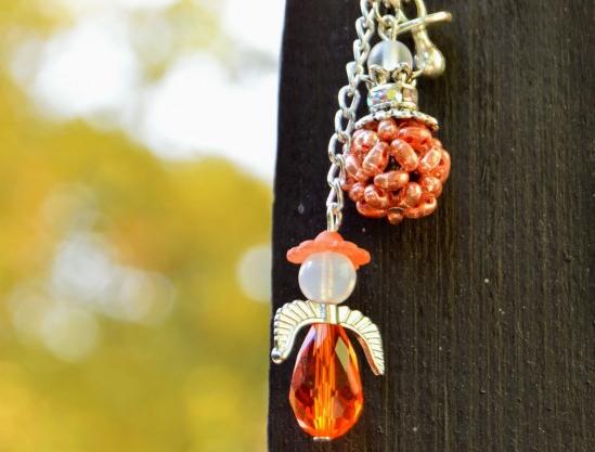 Pomerančové dortíky - náušnice