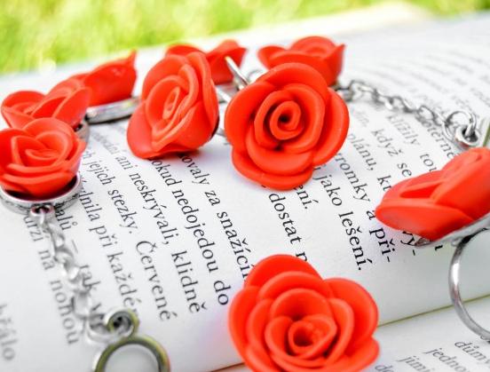 Pomerančové dortíky - náušnice