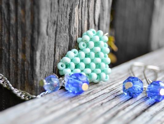 Pomerančové dortíky - náušnice