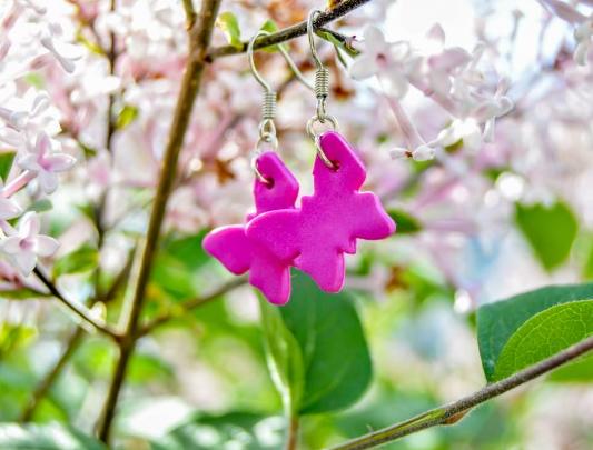 Pomerančové dortíky - náušnice