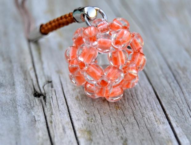 Pomerančové dortíky - náušnice