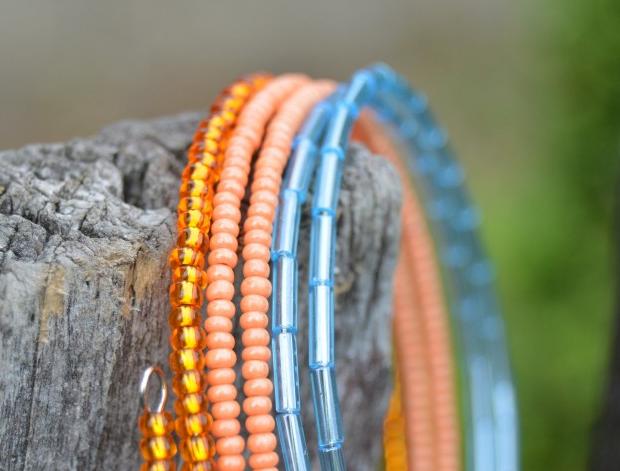 Pomerančové dortíky - náušnice